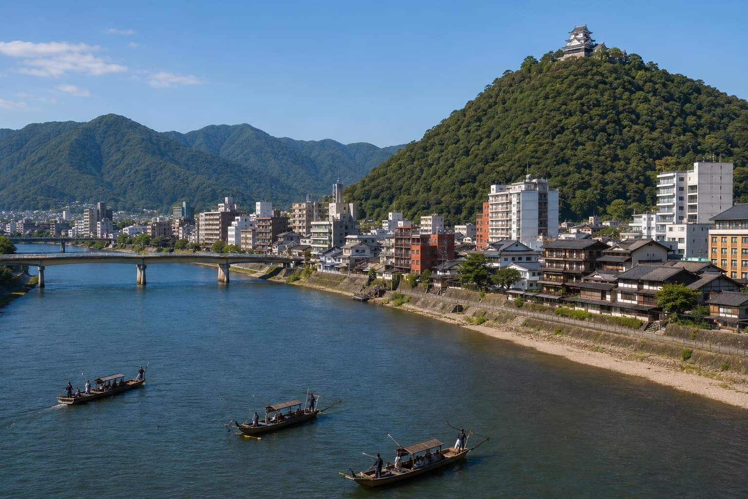 岐阜県の主要エリアの地図