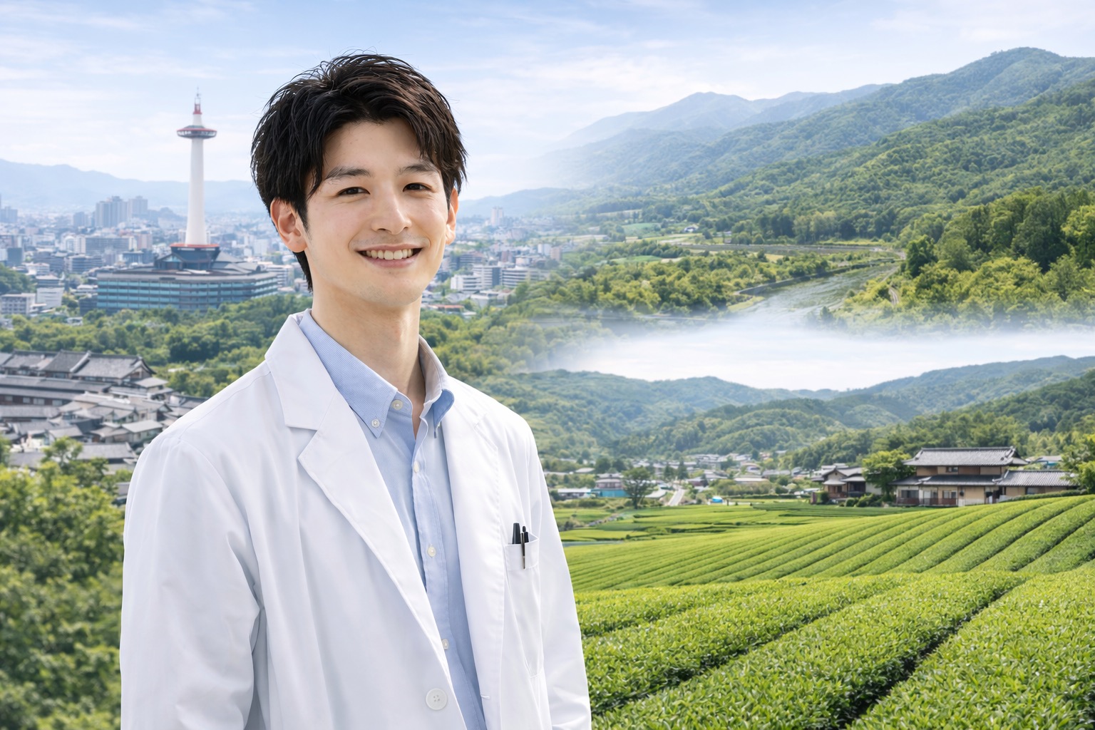 京都府の主要エリアの地図